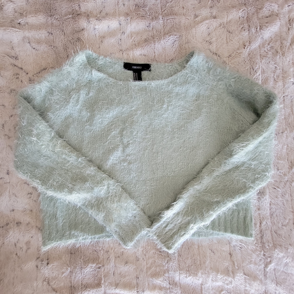 Forever 21 Soft Pastel Green Sweater
